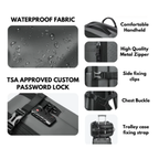 Mochila de viaje al vacío.