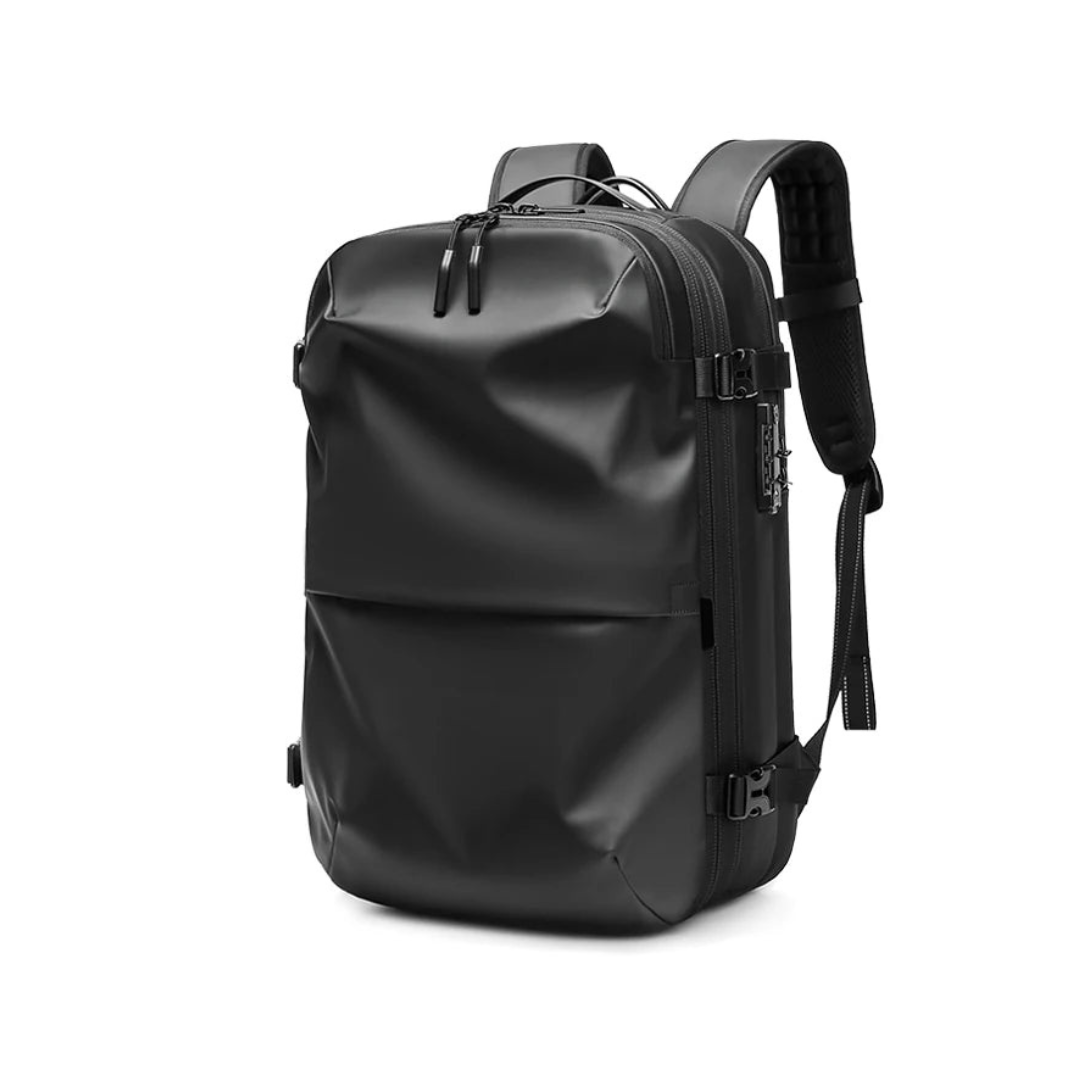 Mochila de viaje al vacío.